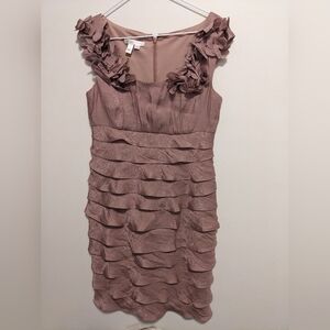 London Times Floral Ruffle Dress Formal